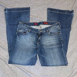 Express Jeans Stella Fit & Flare, Blue Denim Size 10.